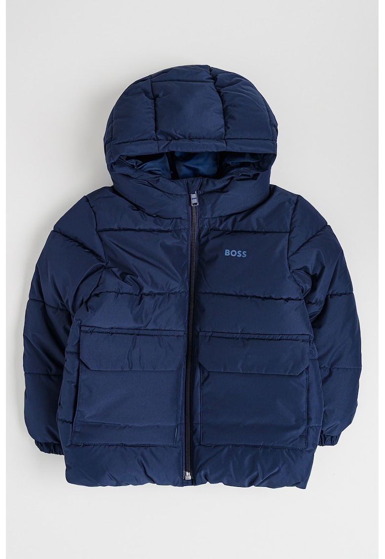 Oferte la Geaca matlasata cu gluga - Bleumarin