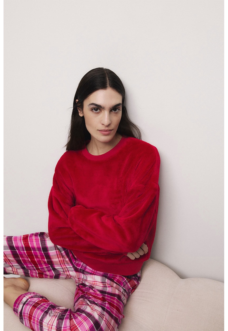 Oferte la Bluza de pijama din fleece - Rosu