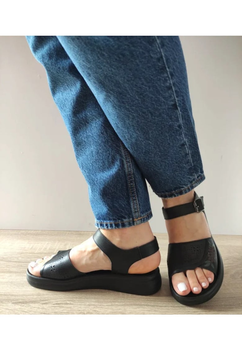 Oferte la Sandale Casual Dama  28-38 Negre - Negru - Negru