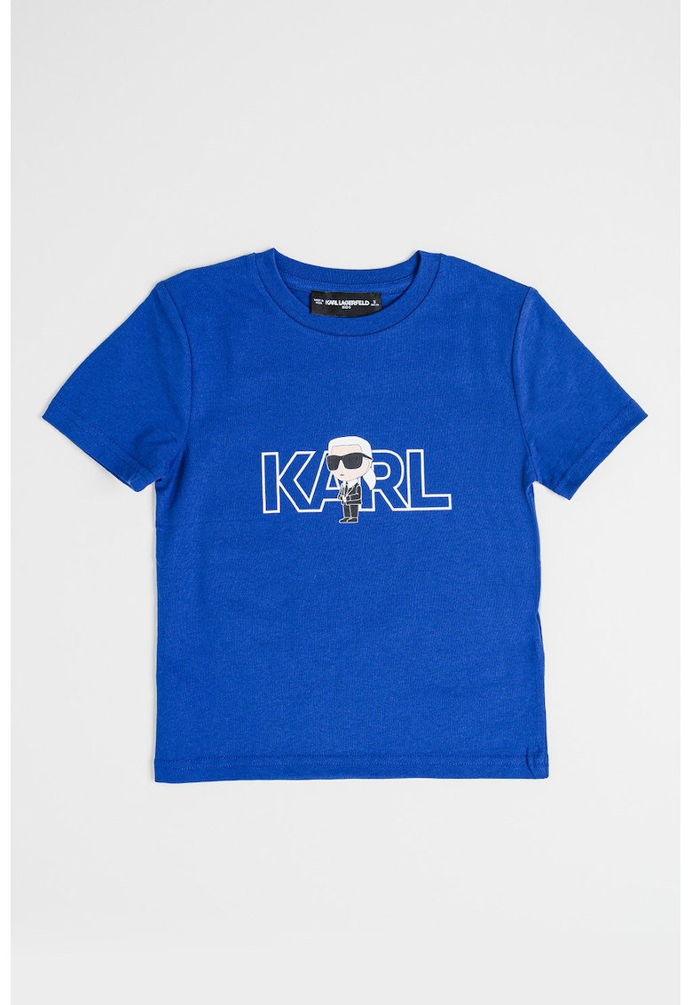 Oferte la Tricou de bumbac cu imprimeu logo - Albastru