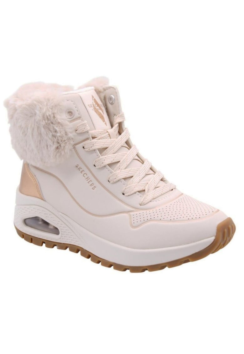 Oferte la Skechers Uno Rugged Fall Shimmer ghete de damă cu șiret și fermoar 167993-NTGD