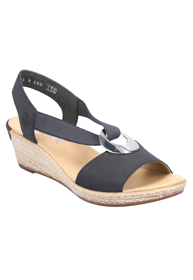 Oferte la Sandale casual - dama -  ANTISTRESS - 624H6-14 bleumarin - piele ecologica - platforma - Bleumarin