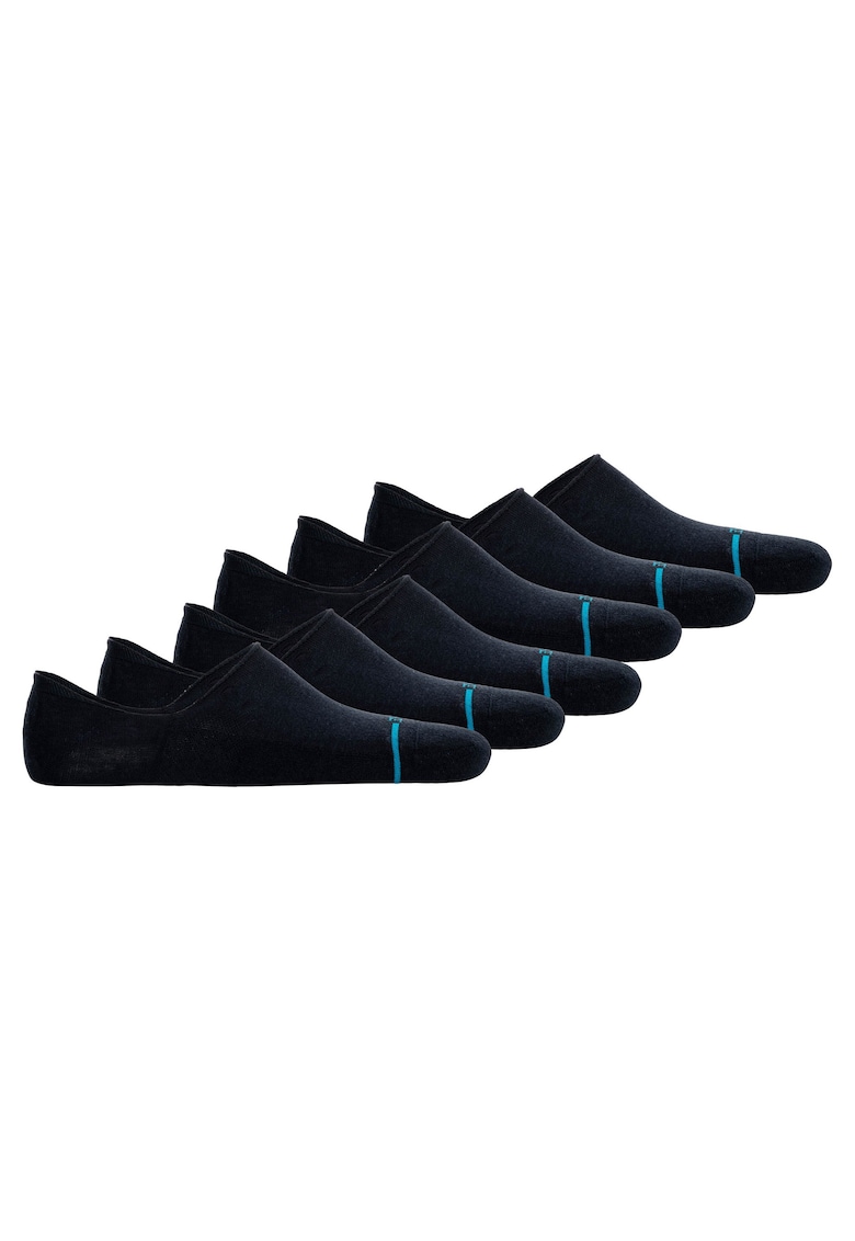 Oferte la Set de sosete unisex foarte scurte - 6 perechi - Albastru inchis