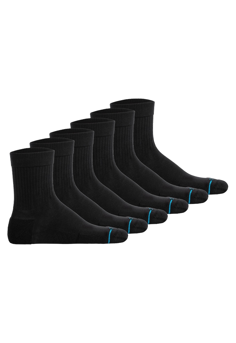 Oferte la Set de sosete scurte unisex - 6 perechi - Negru