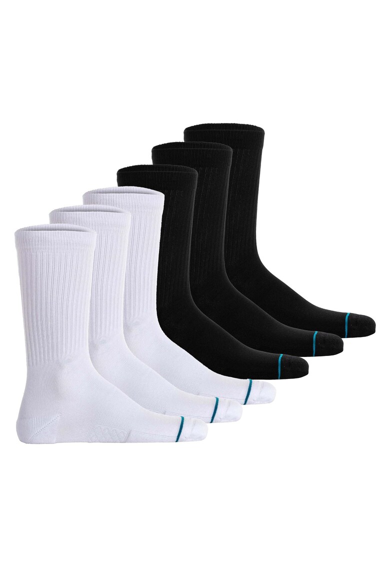 Oferte la Set de sosete unisex - 6 perechi - Alb/Negru