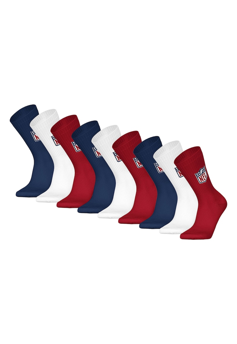 Oferte la Set de sosete unisex - 9 perechi - Rosu/Alb/Albastru inchis
