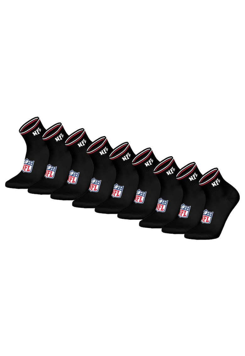Oferte la Set de sosete pana la glezna unisex - 9 perechi - Negru