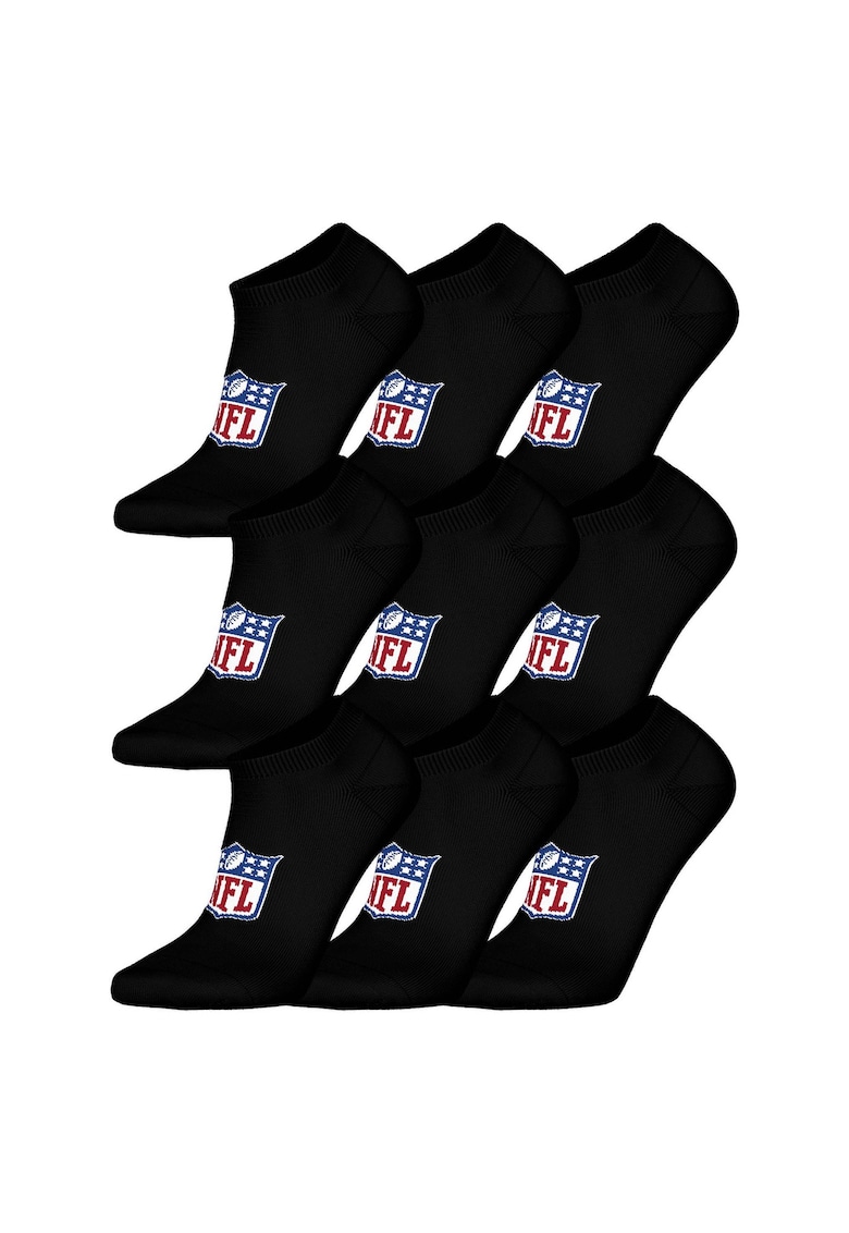 Oferte la Set de sosete unisex cu logo - 9 perechi - Negru