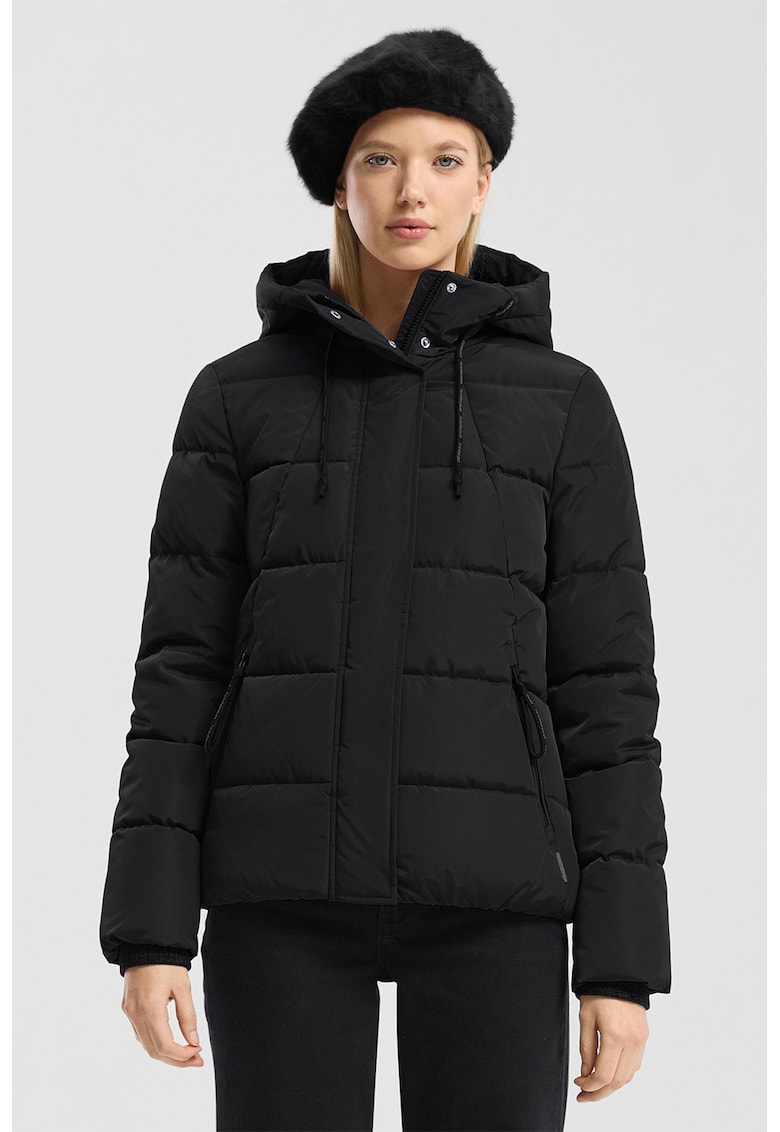 Oferte la Geaca cu gluga si buzunare - Negru