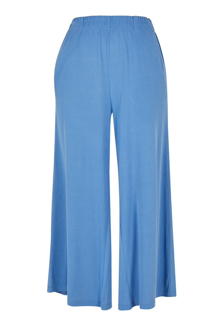 Oferte la Pantaloni din amestec de modal cu croiala ampla - Albastru azur