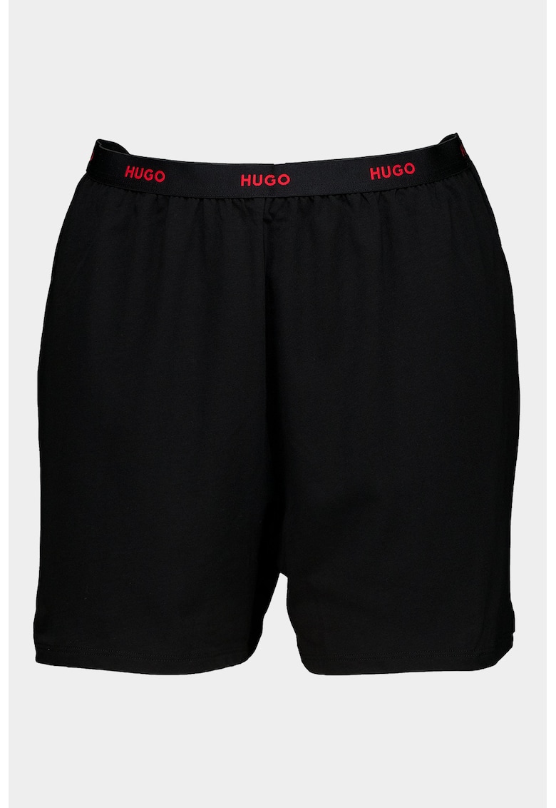 Oferte la Pantaloni de pijama cu banda logo in talie - Negru