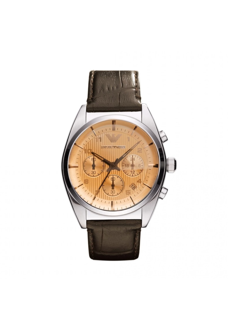 Oferte la Ceas pentru bărbați -  Franco AR0395 - inox - curea piele naturală - 43mm