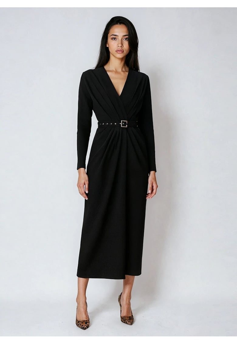 Oferte la Rochie midi drapata Amaris