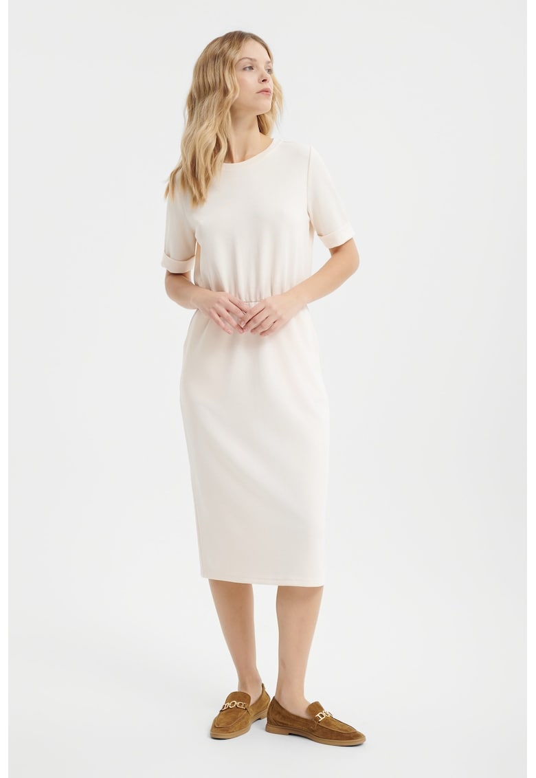 Oferte la Rochie midi cu maneci scurte - Bleumarin