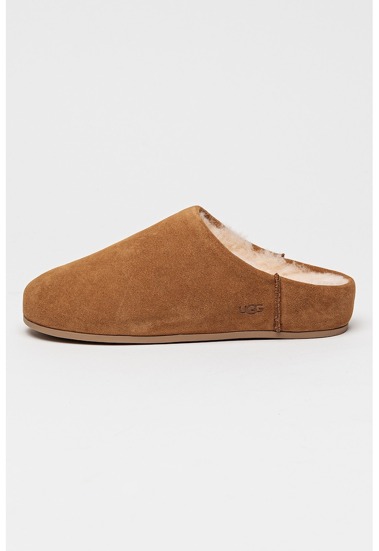 Oferte la Papuci slip-on din piele intoarsa Elea - Maro camel