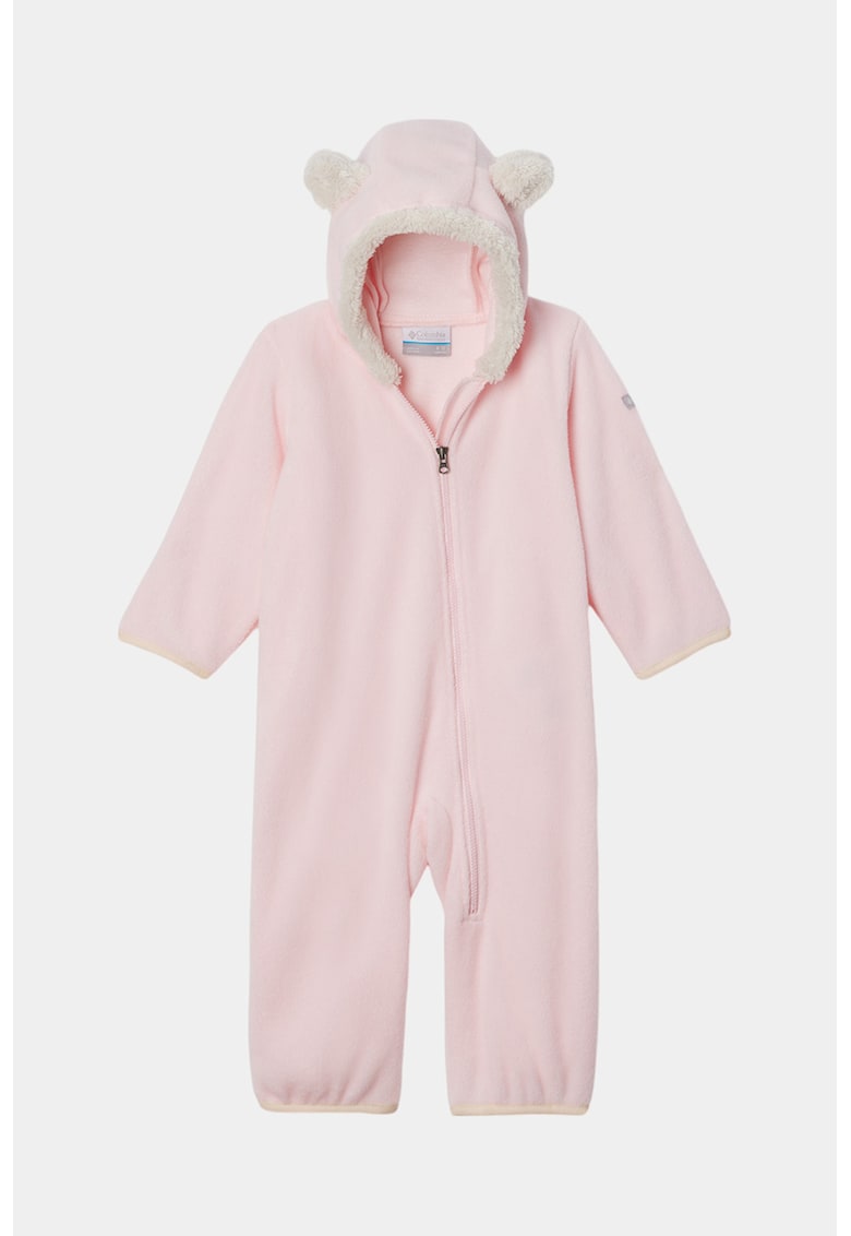 Oferte la Salopeta din fleece cu garnituri din blana sintetica Tiny Bear™ - Roz deschis
