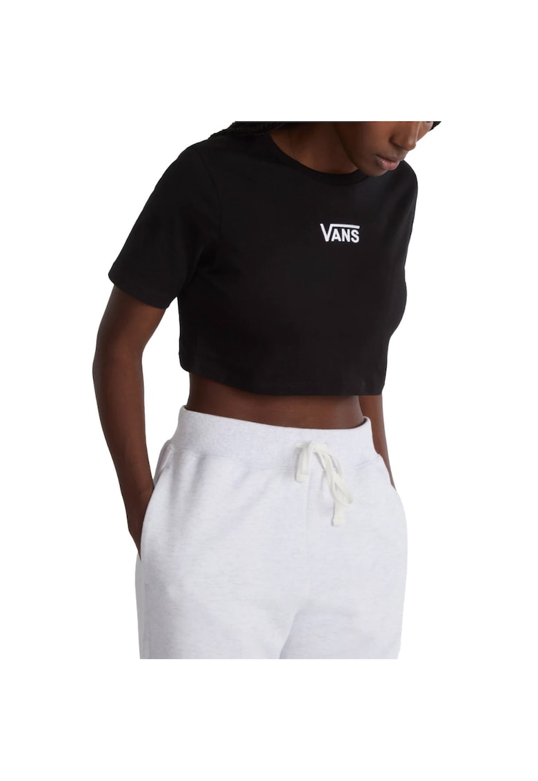 Oferte la Tricou dama bumbac  FLYING V CREW CROP II NEGRU - Negru