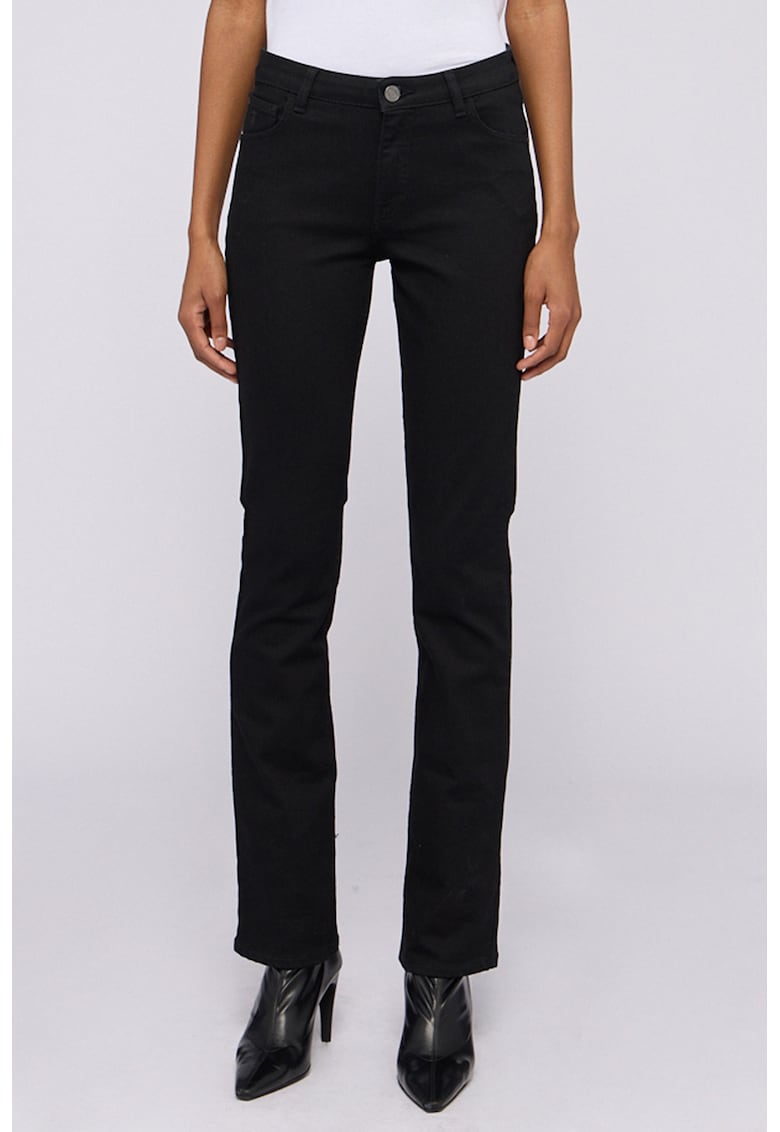 Oferte la Blugi slim fit cu talie medie - Negru