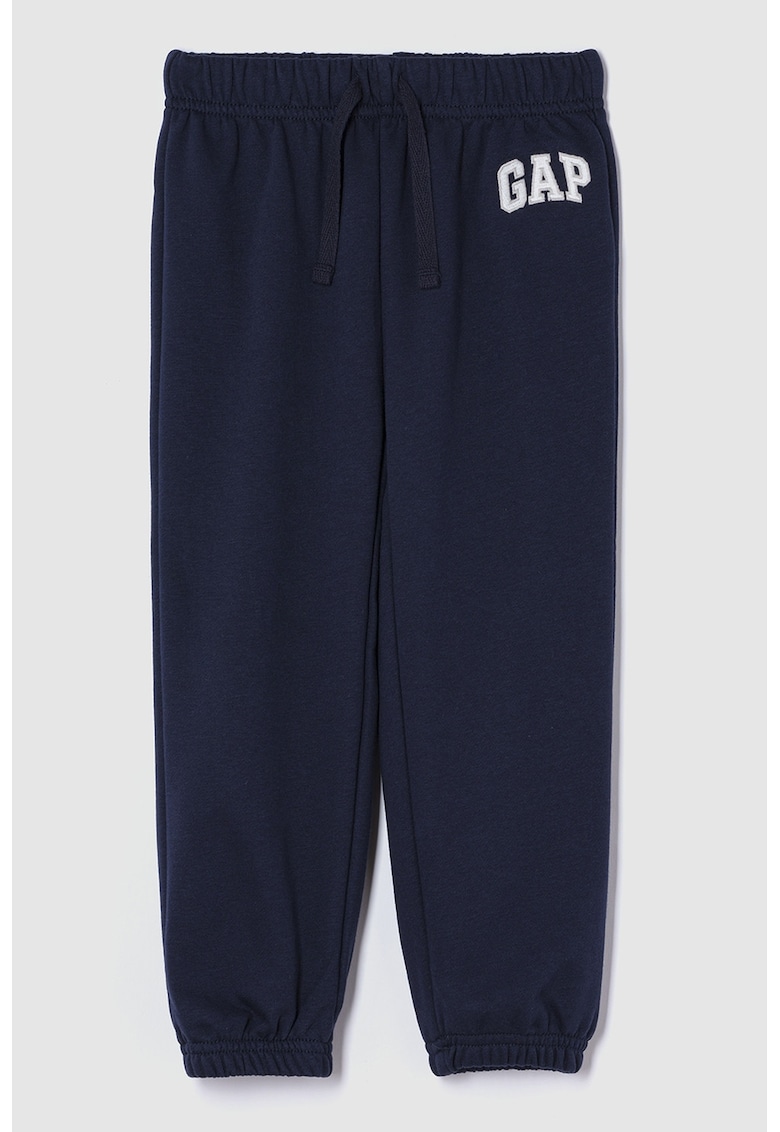 Oferte la Pantaloni de trening din amestec de bumbac cu logo - Bleumarin