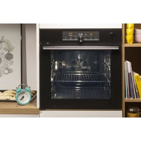 Oferte la Cuptor electric BOS6737E06B Oven, Capacity 77 L, Mechanical controls, EcoClean enamel, Jet black