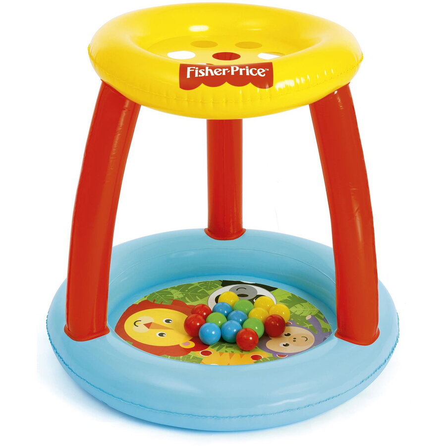 Oferte la Centru de Joaca Gonflabil Fisher Price Piscina cu 15 Bile Varsta 2 Ani+ Multicolor