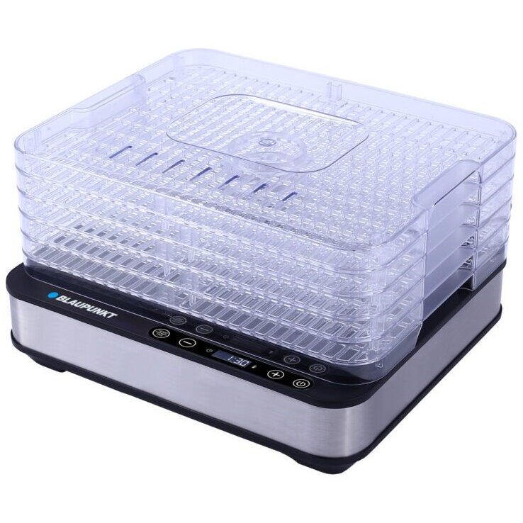 Oferte la Deshidrator 420W Temperatura Max 70 Grade Celsius 5 Grile 220-240V Negru/Alb Translucid