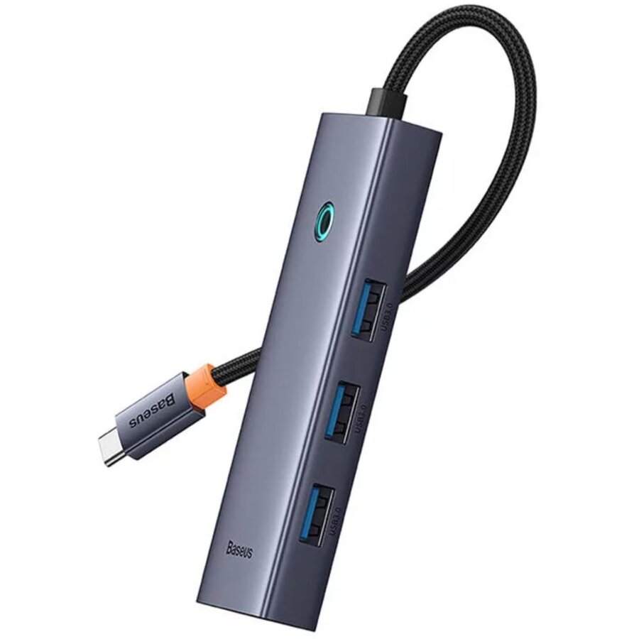 Oferte la Multihub 5 in 1 UltraJoy Type-C la 1 x HDMI 4K30Hz si 4 x USB 3.0 Gri