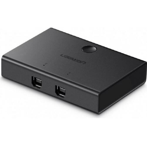 Oferte la Switch USB SHARING 30345 Porturi USB: USB-B x 2 Conectare Prin USB 2.0 Cablu 1.5m Inclus Buton Comutare PC LED Plastic Negru
