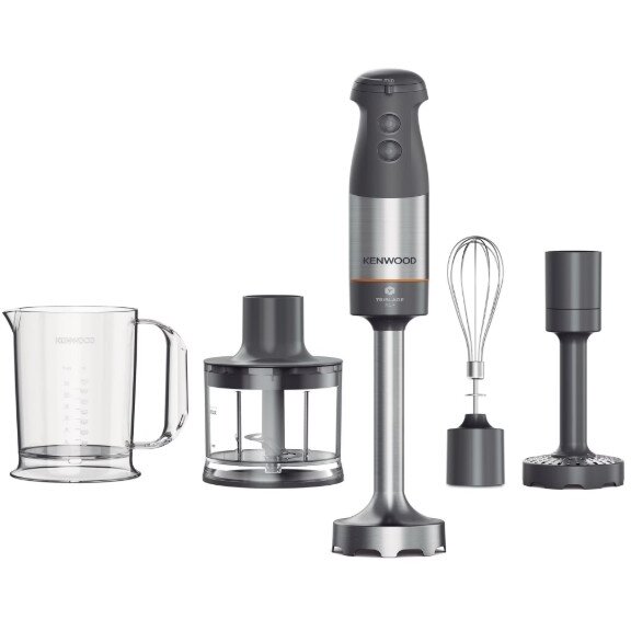 Oferte la Blender de Mana Triblade XL+ HBM60.307GY 1000W Pahar Gradat 0.7L Tocator 0.5L Accesoriu Piure Tel Viteza Variabila Gri/Argintiu