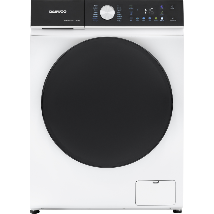 Oferte la Masina de Spalat Rufe 10 Kg Motor Inverter 1400 Rpm Clasa A 16 Programe Butoane Touch Alb-Negru