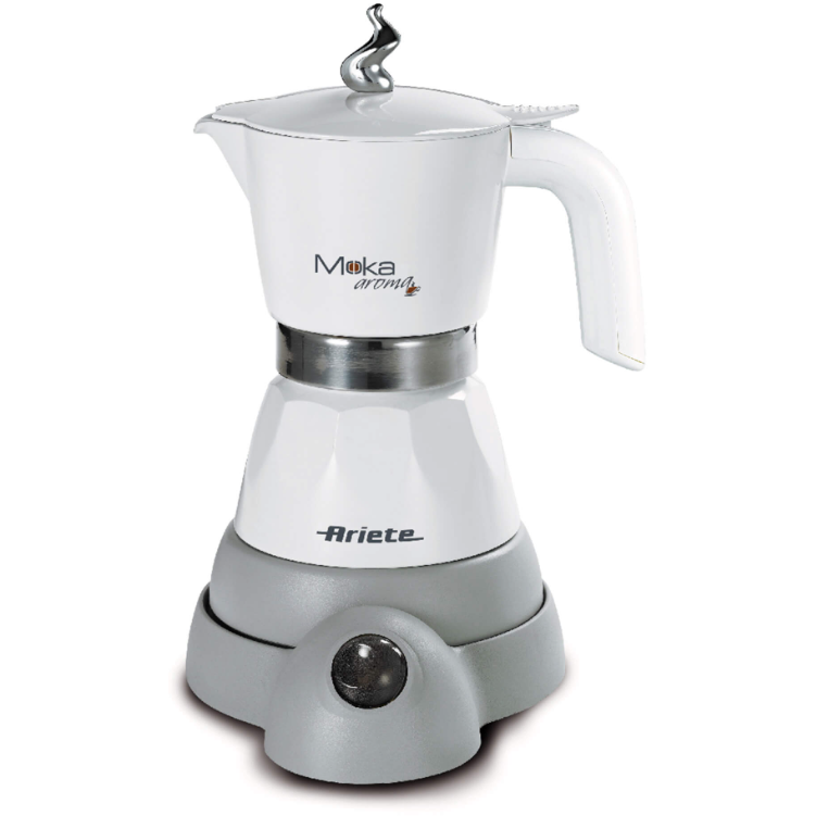 Oferte la Cafetiera Moka Aroma 1358A Capacitate 2-4 Cesti 400W Alb