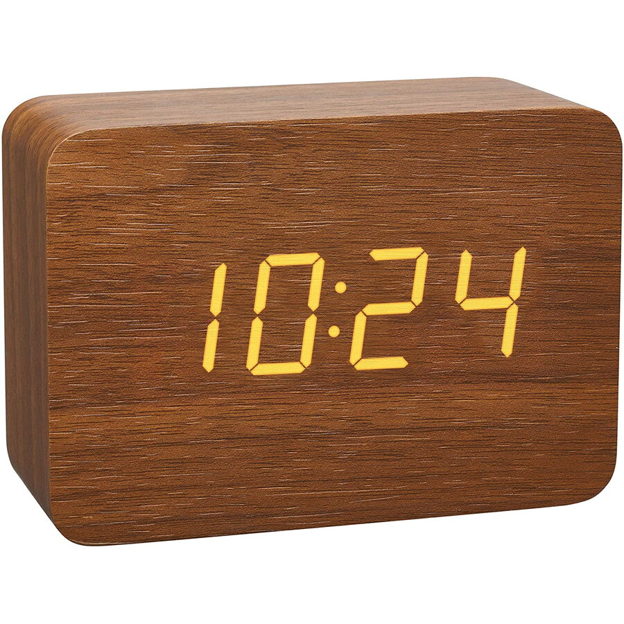 Oferte la design radio alarm clock in wood look CLOCCO (brown)