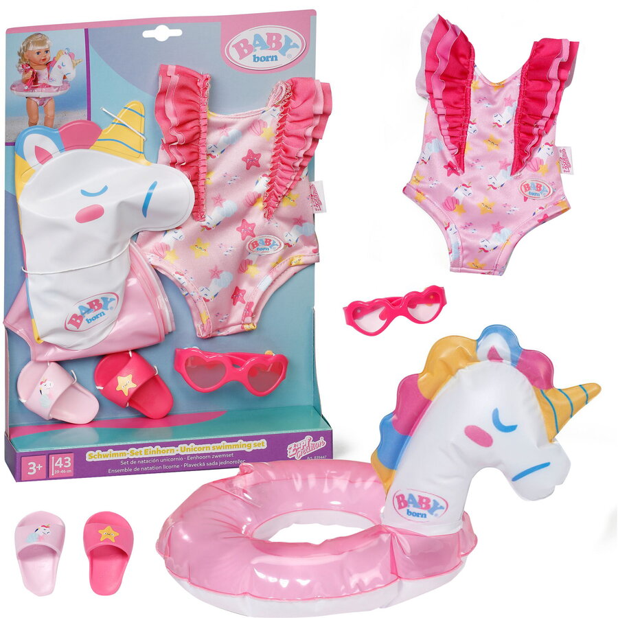 Oferte la ZAPF Creation BABY born® Unicorn Swimming Set 43cm, Doll Accessories