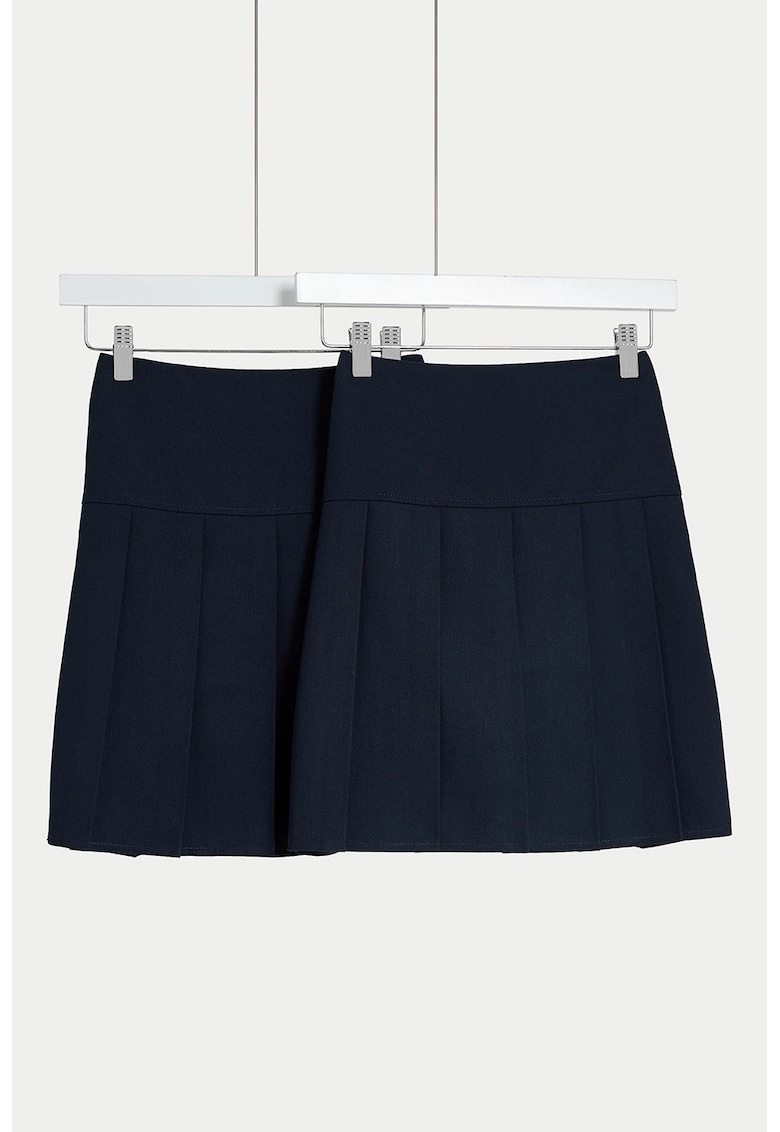Oferte la Set de fuste cu pliuri - 2 piese - Bleumarin