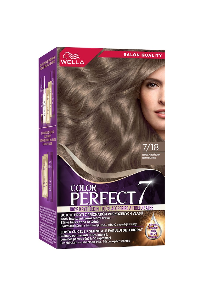 Vopsea de par permanenta Color Perfect - 135ml - Blond Perlat Rece 7/18