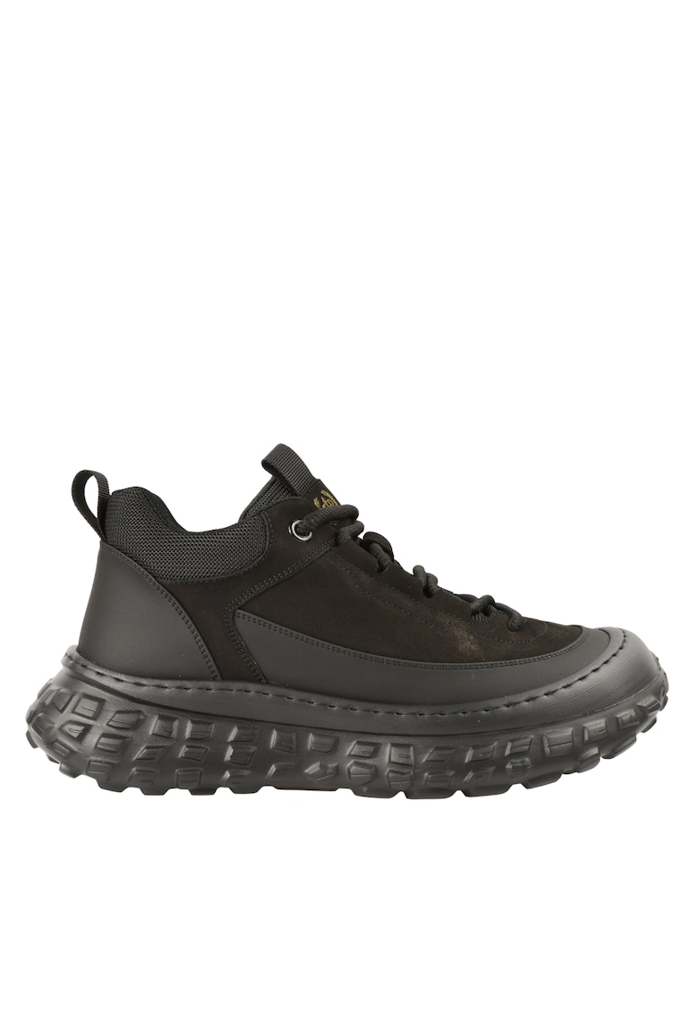 Oferte la Ghete sport - barbati -  6025 negru - piele naturala Negru - Piele naturala - Negru