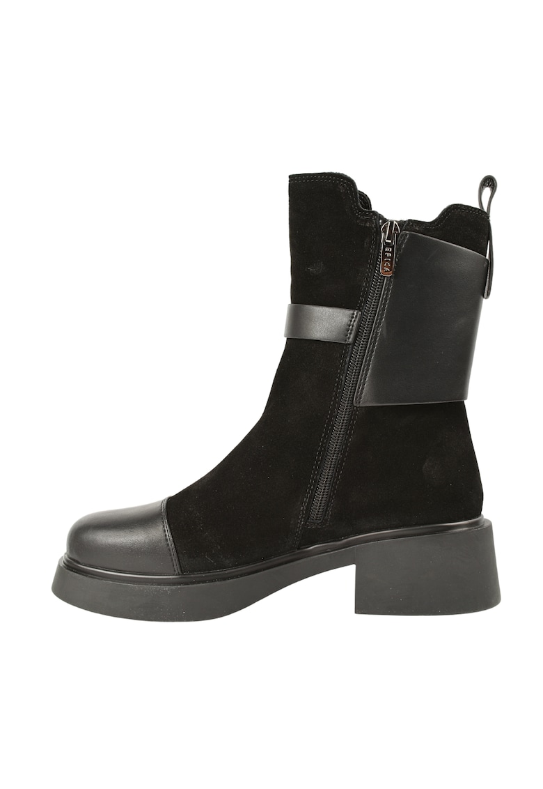 Oferte la Ghete casual - dama -  XS70025B maro - piele intoarsa - Negru