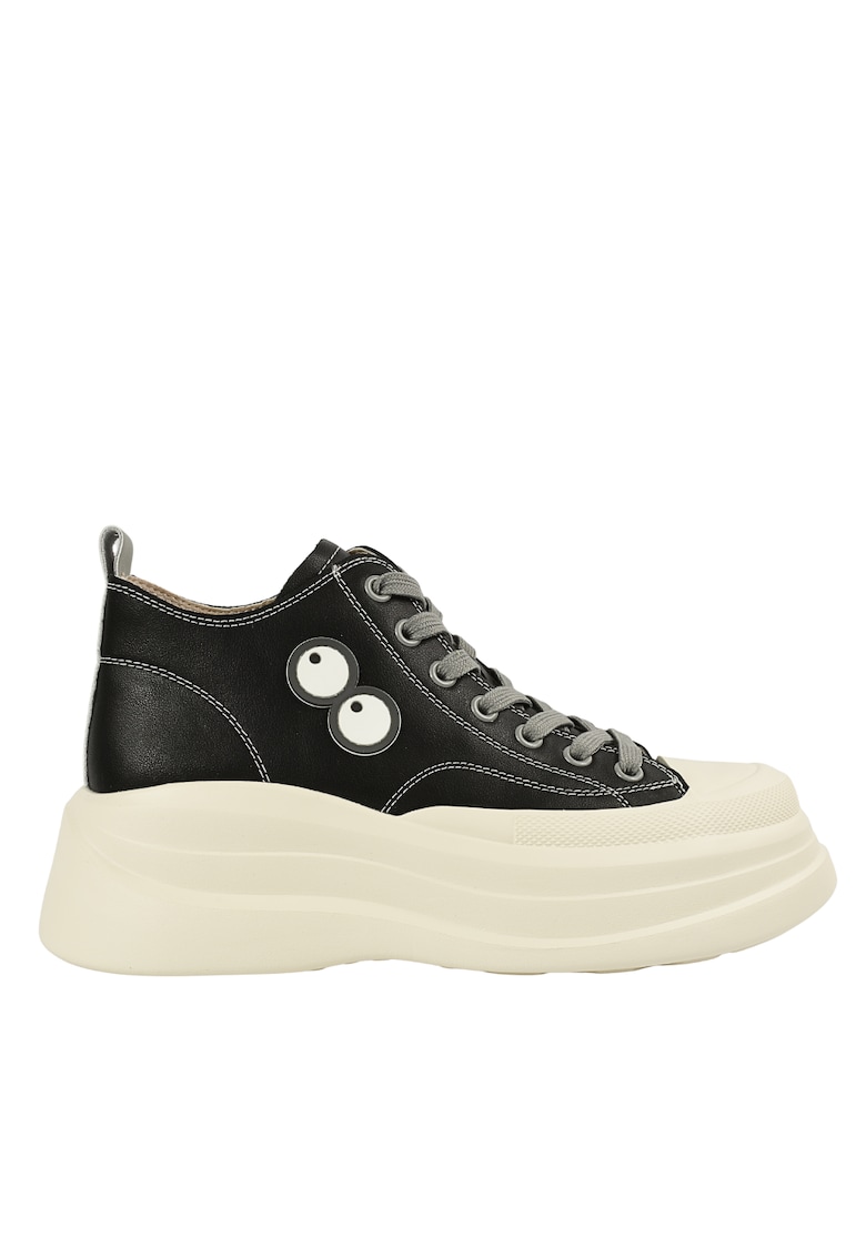 Oferte la Pantofi sport - dama -  KM 3817 negru - piele naturala - Negru