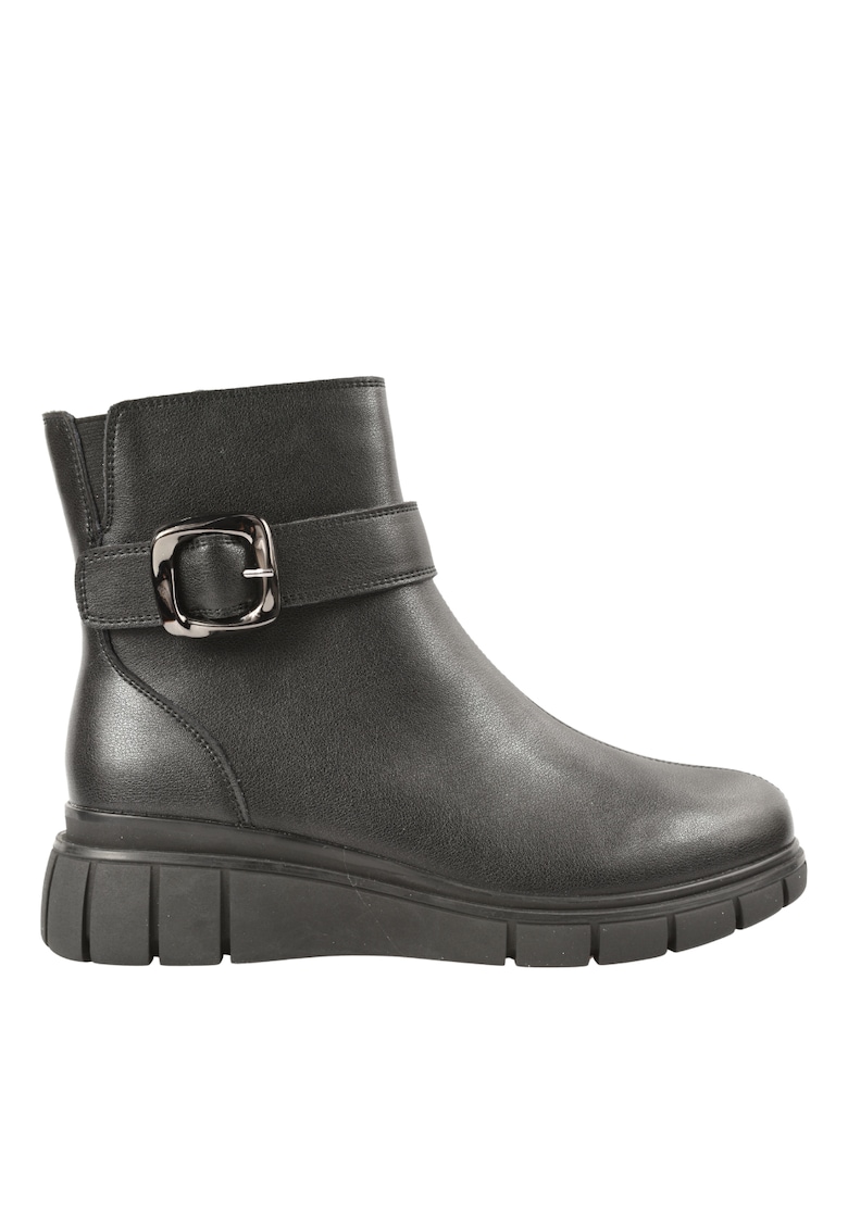 Oferte la Ghete casual - dama -  E90521-1 negru - piele naturala - Negru