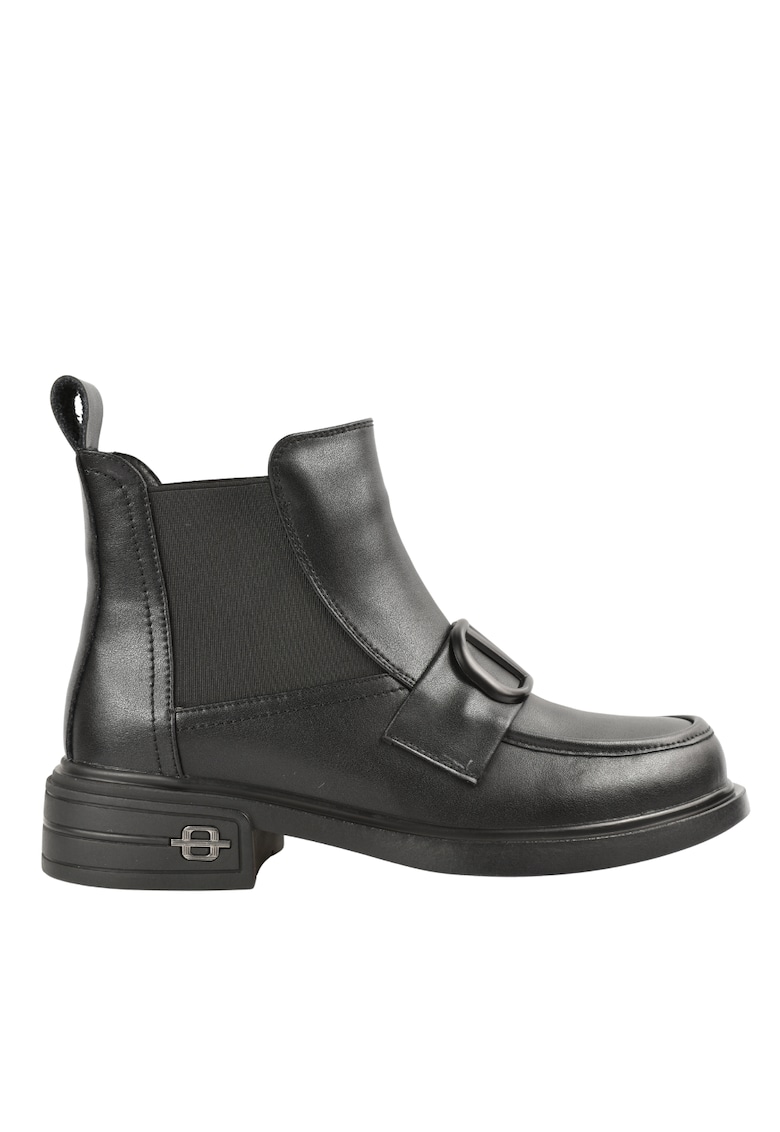 Oferte la Ghete casual  piele naturala neagra - Negru