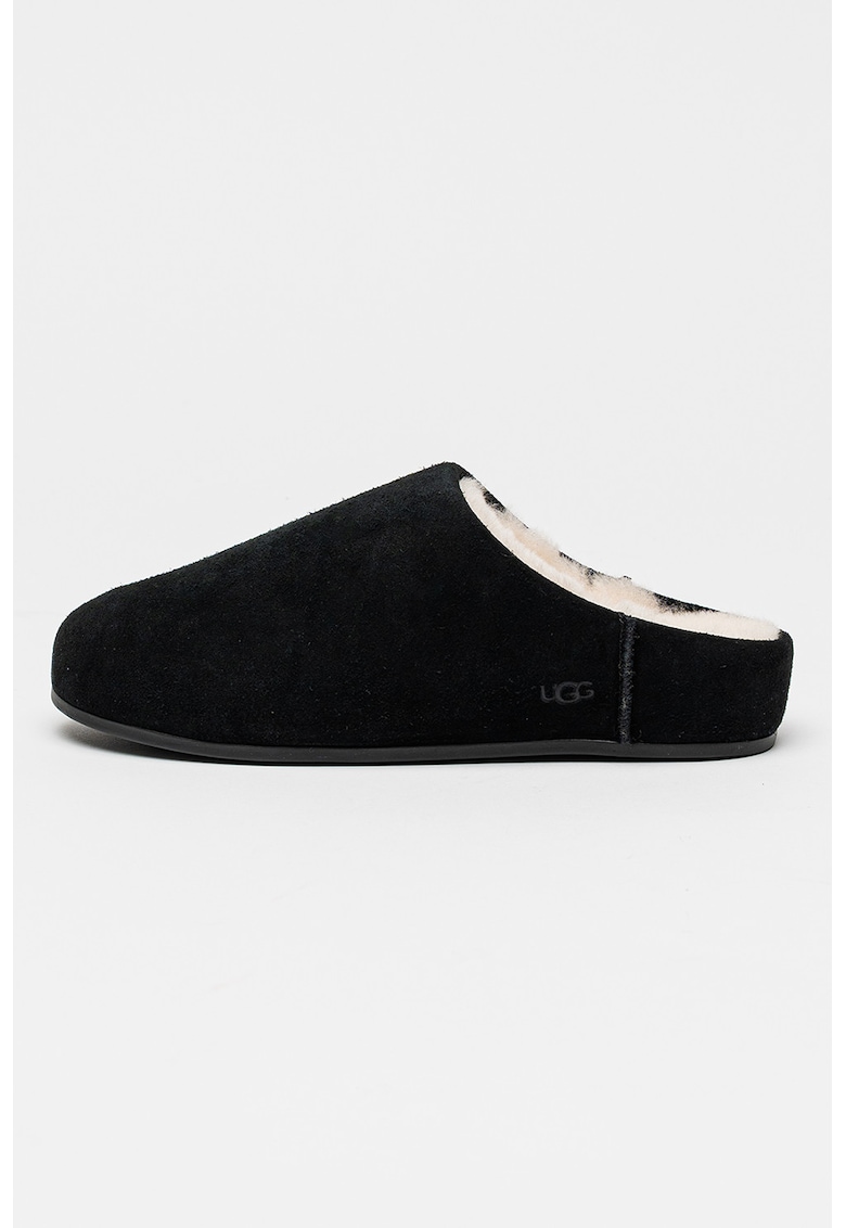 Oferte la Papuci slip-on din piele intoarsa Elea - Negru