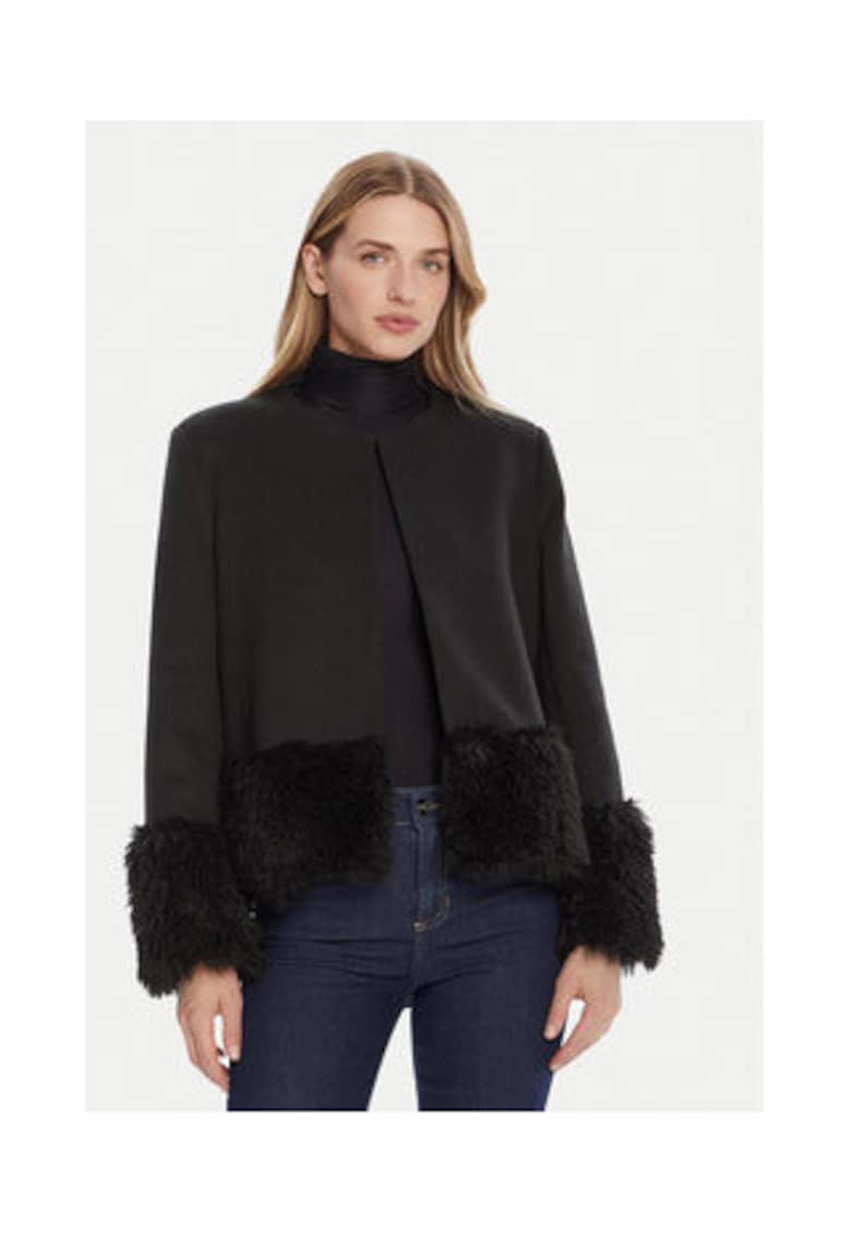 Oferte la Jacheta de tranzitie dama -  neagra - poliester/viscoza