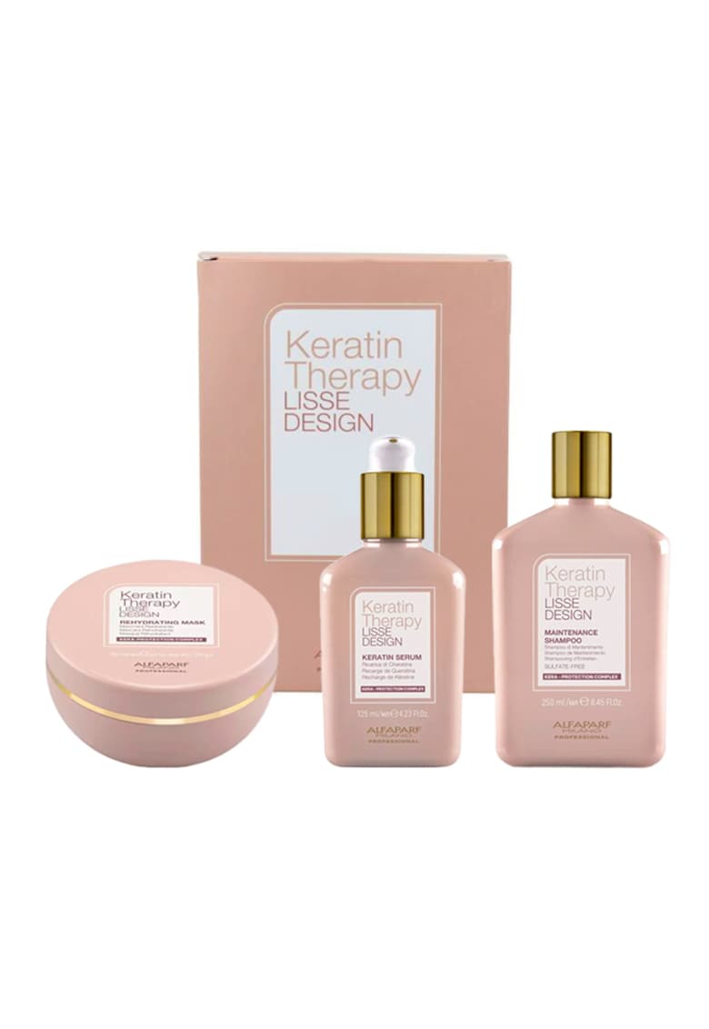 Oferte la Set  Lisse Design Keratin Therapy Maintenance - Sampon 250 ml - Masca 200 ml - Ser 125 ml