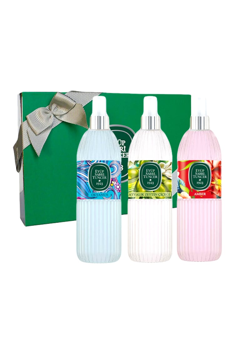 Oferte la Set Eyup Sabri Tuncer - Apa de Colonie 68° Amber 150 ml - Apa de Colonie 68° Ayvalik Olive Blossom 150 ml - Apa de Colonie 68° Ocean 150 ml