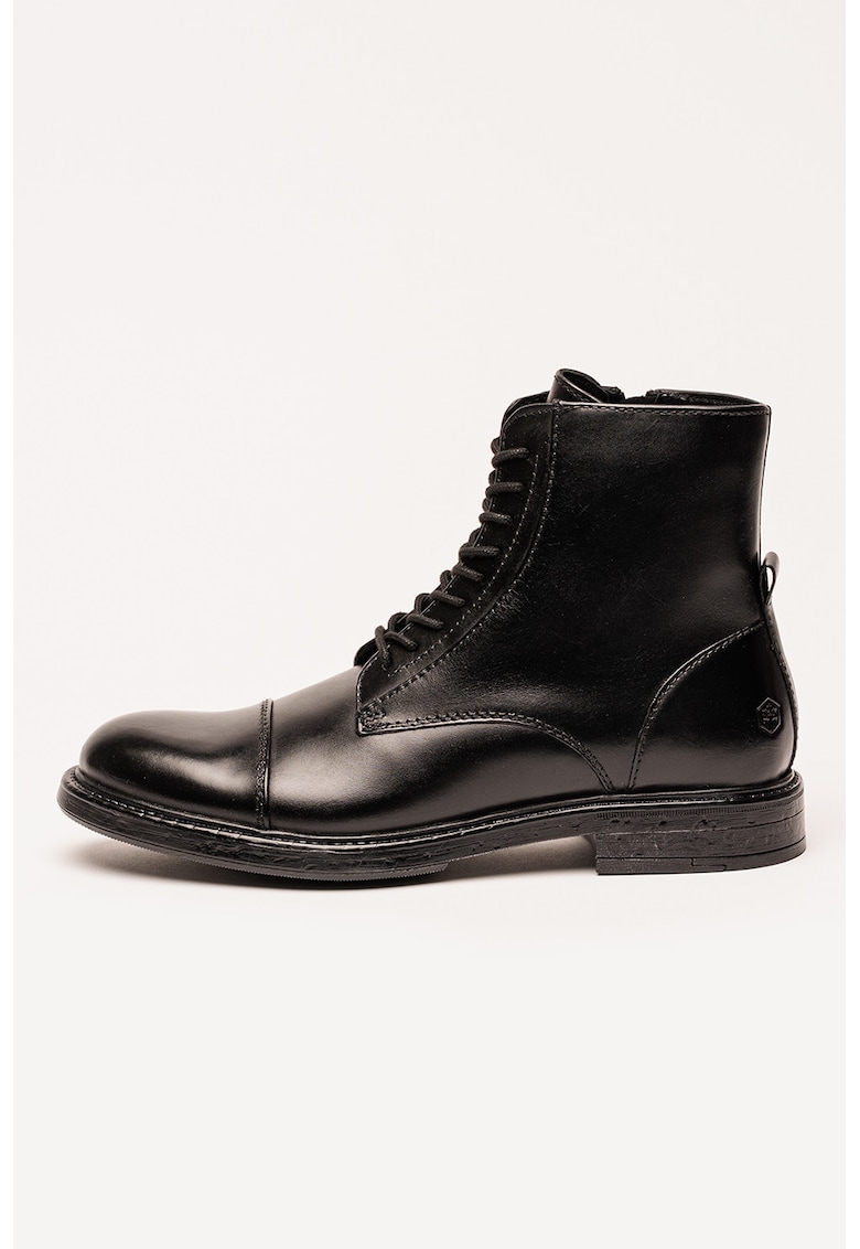 Ghete uni de piele - Negru