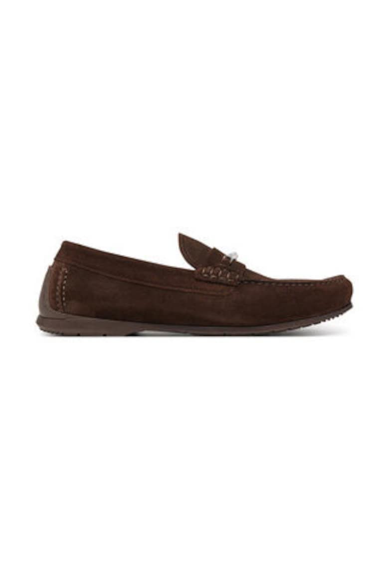 Oferte la Mocasini barbatesti -  304828034 - piele naturala - maro inchis