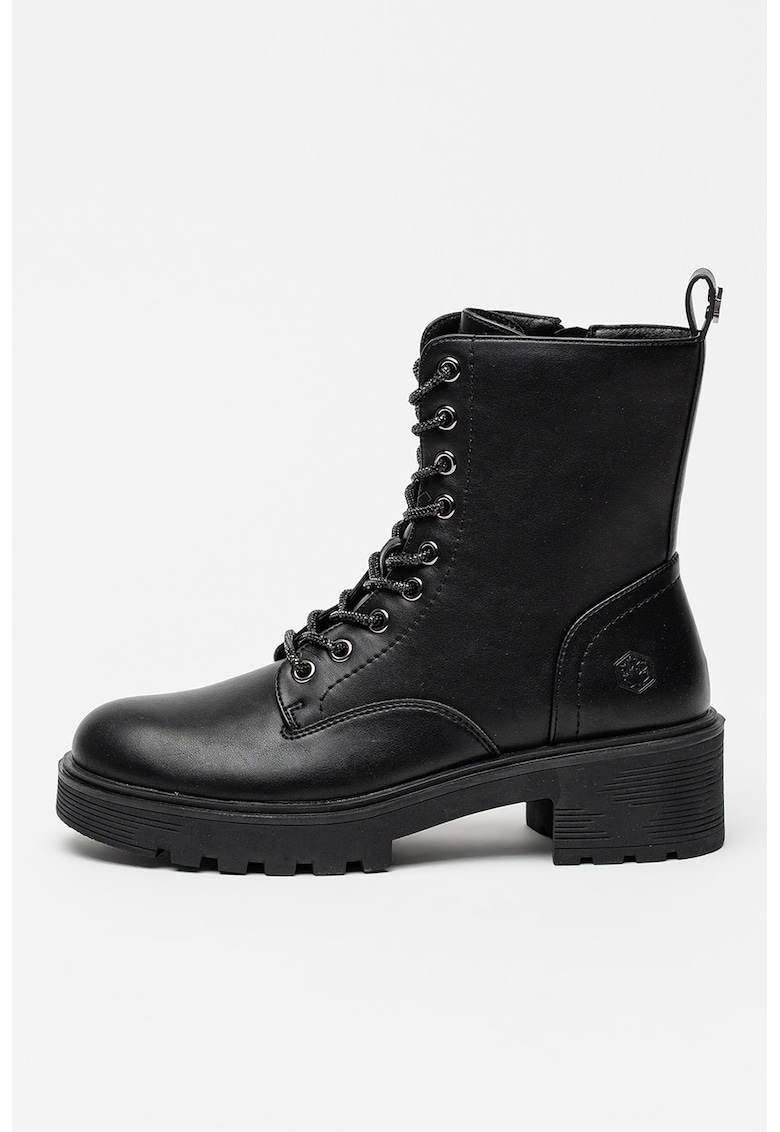 Oferte la Bocanci demiwedge de piele ecologica - Negru