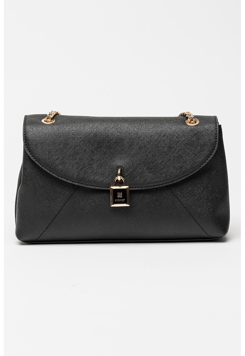 Oferte la Geanta crossbody de piele ecologica - Negru