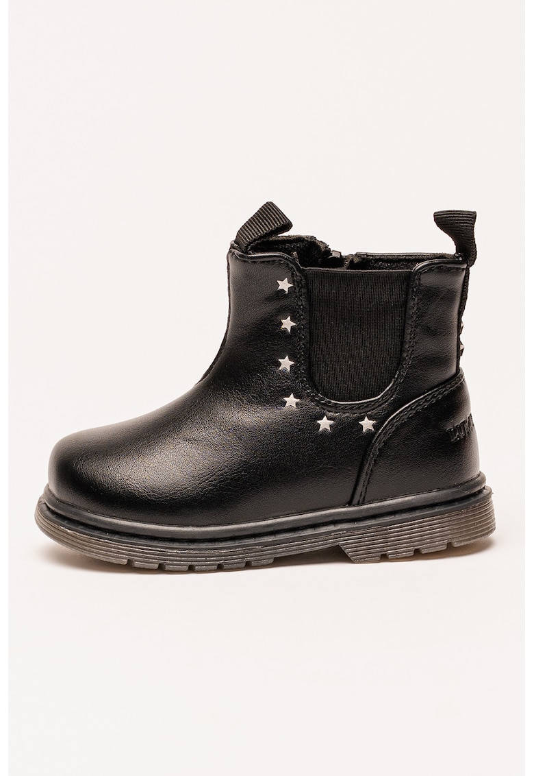 Oferte la Ghete de piele ecologica cu detalii stea - Negru