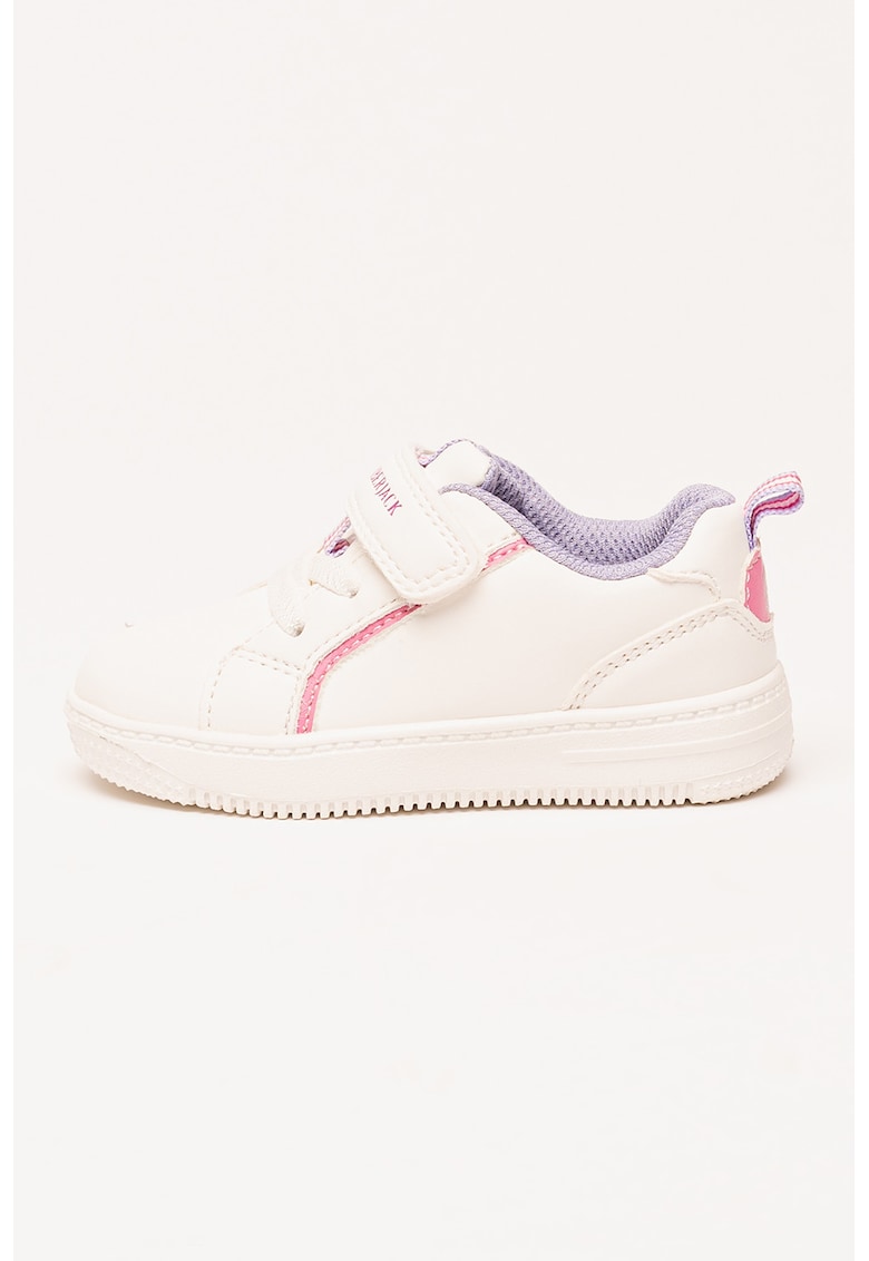 Oferte la Pantofi sport cu bareta velcro - Alb/Violet